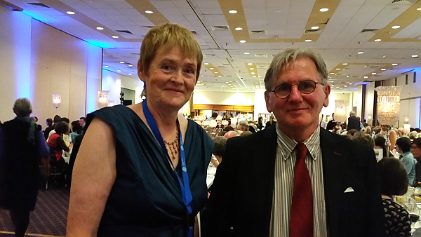 Gillian Pierce with Richard Brennan at the Limerick Congress.